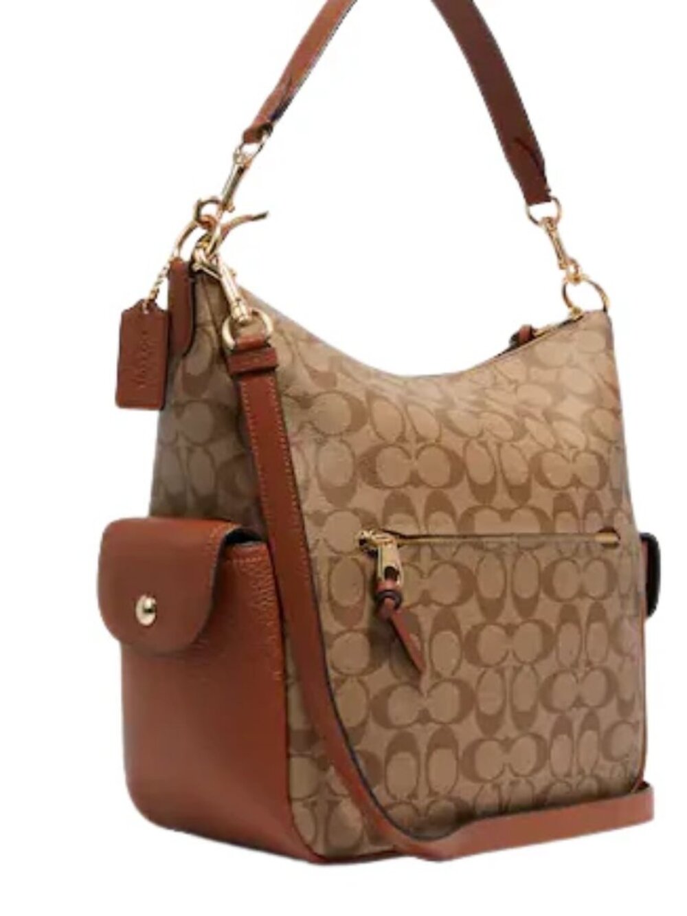 Coach NEW $478 Pennie Shoulder Bag In Signature Canvas NWOT - Picture 16 of 16